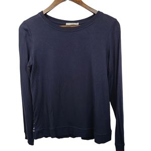 Dalia Blue Lace Long Sleeve Top Small